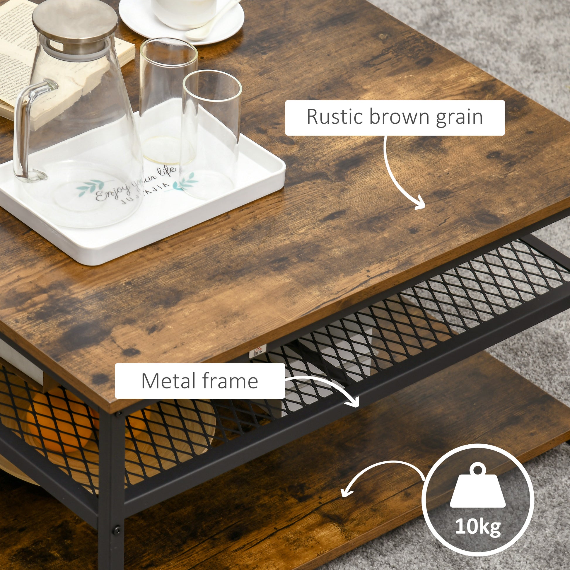 Homcom Industrial Coffee Table