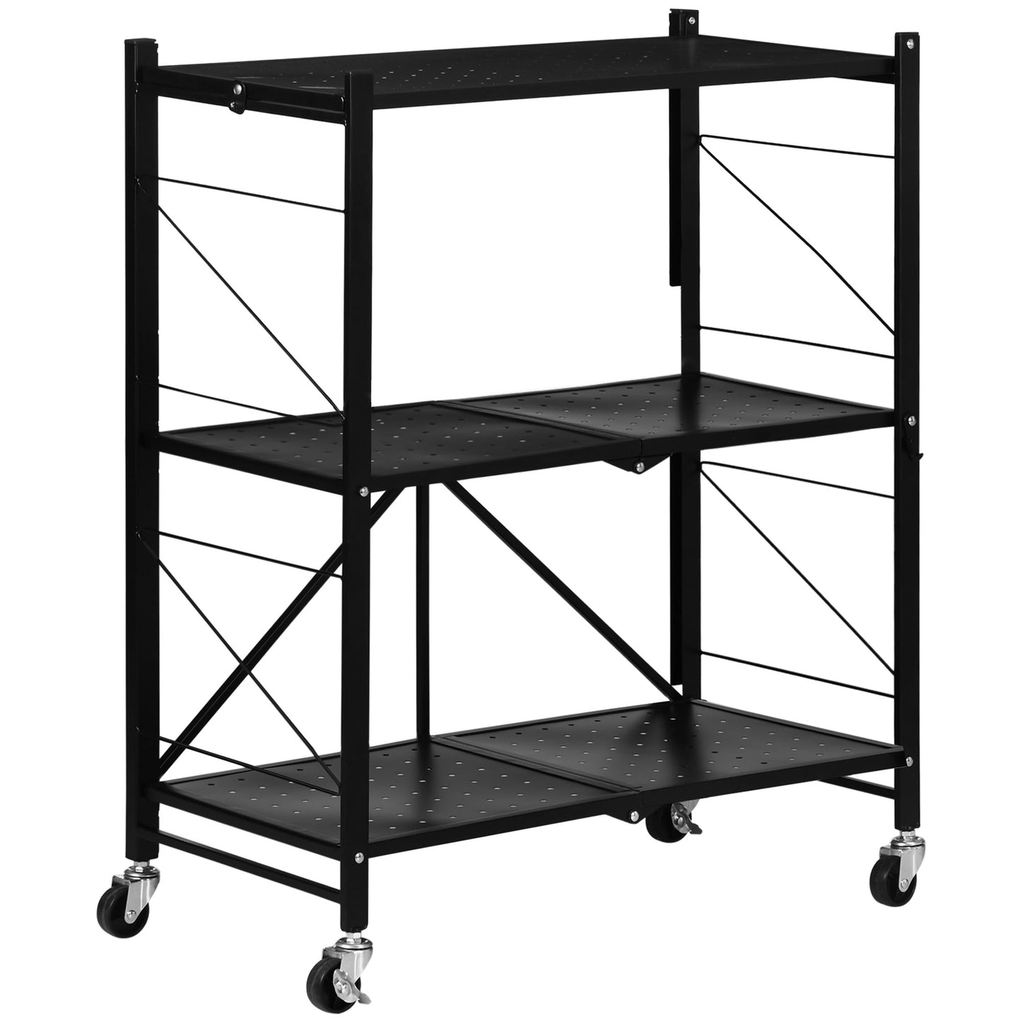 Homcom 3-Tier Storage Trolley Cart