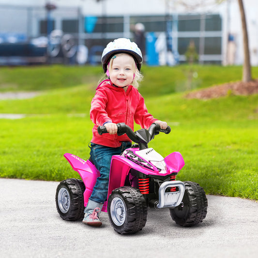 Honda Ride On Quad Bike With LED Light & Horn 1.5 To 3 Years Pink by Aiyaplay