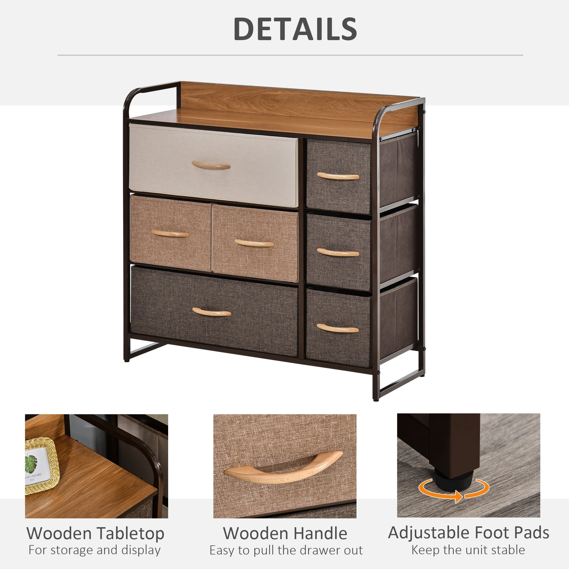 Homcom 7-Drawer Dresser