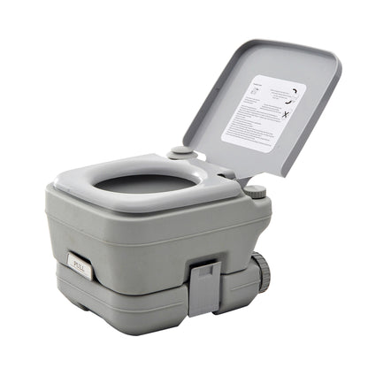 Homcom Portable Travel Toilet 10L Grey