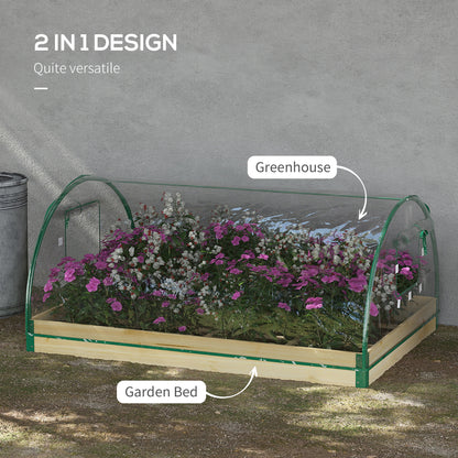 Outsunny Raised Bed with Greenhouse