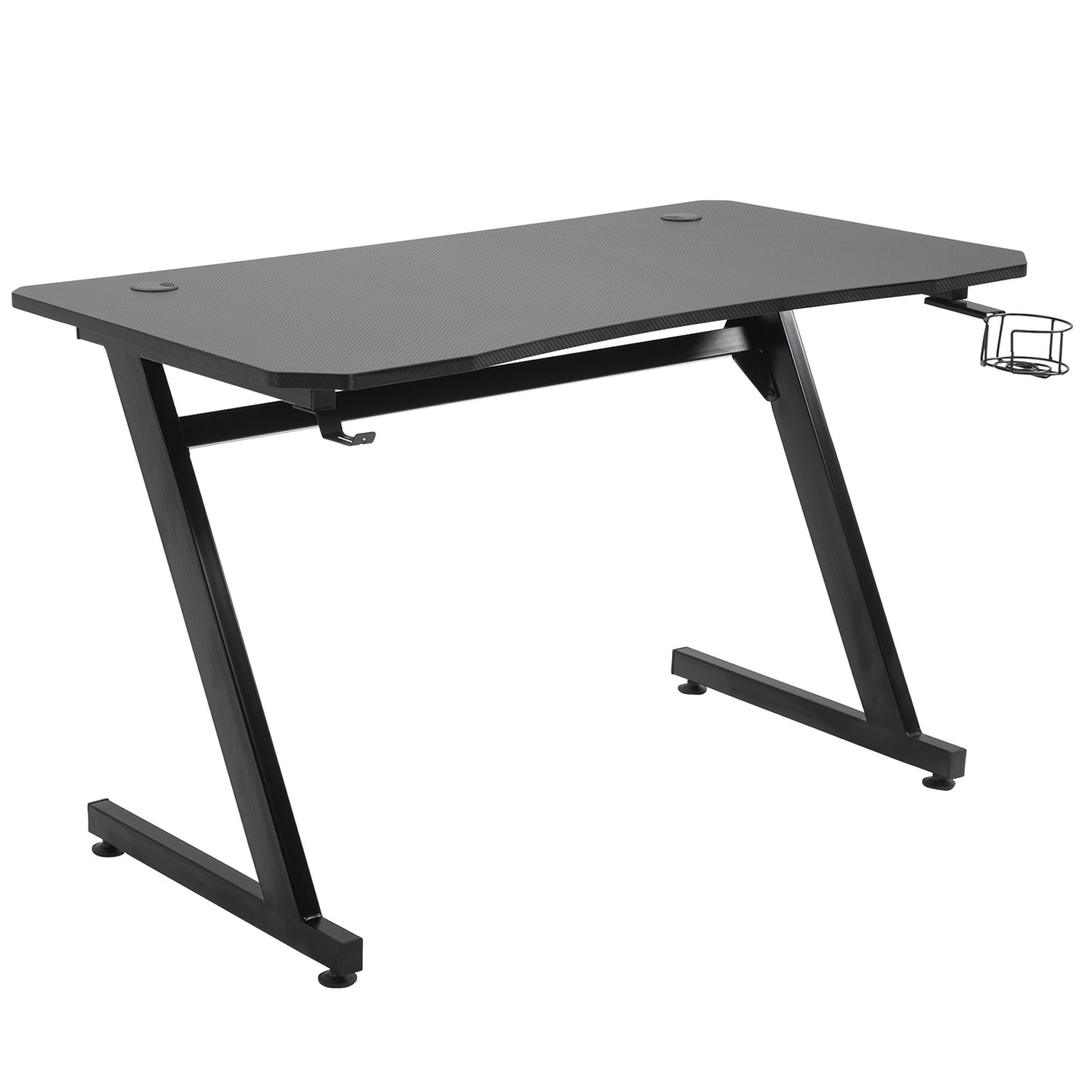 Homcom Gaming Desk Steel Frame with Cup Holder