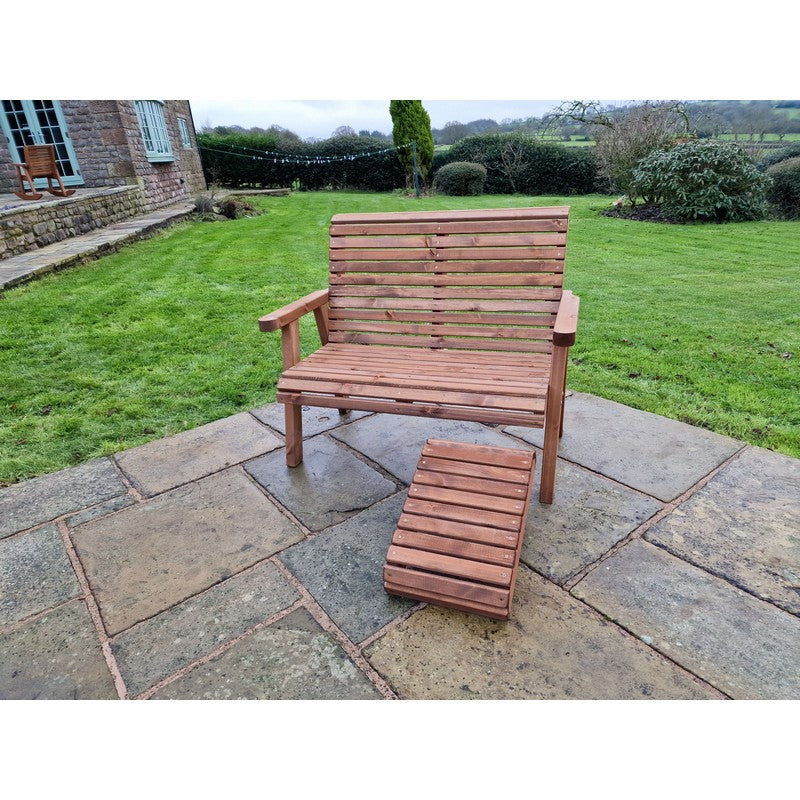 Swedish Redwood Garden Bench by Croft - 2 Seats