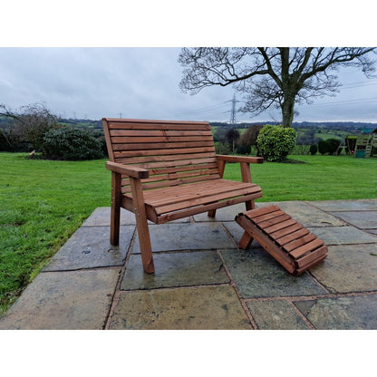 Swedish Redwood Garden Bench by Croft - 2 Seats