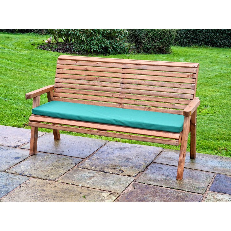 Swedish Redwood Garden Bench by Croft - 3 Seats