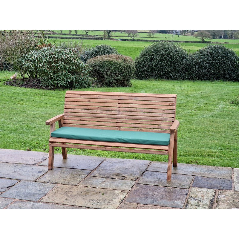 Swedish Redwood Garden Bench by Croft - 3 Seats