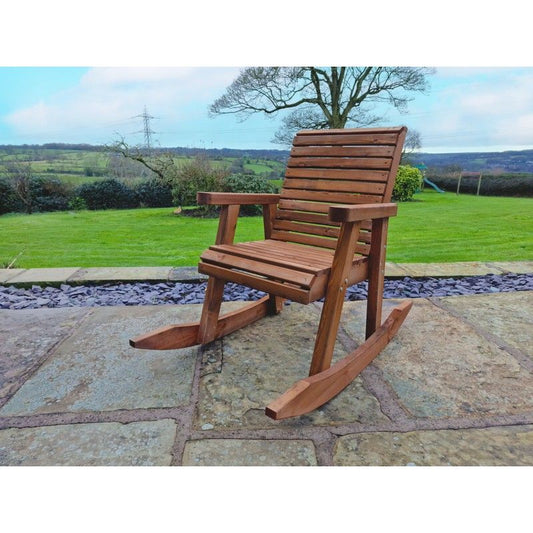 Swedish Redwood Garden Rocking Chair by Croft