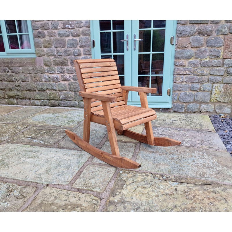 Swedish Redwood Garden Rocking Chair by Croft