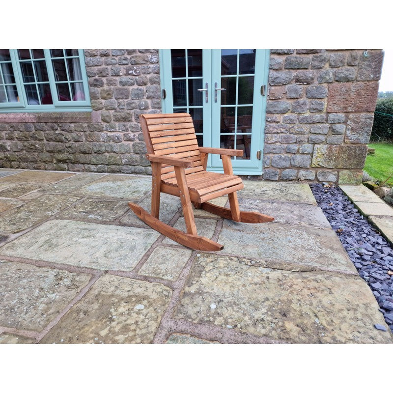 Swedish Redwood Garden Rocking Chair by Croft