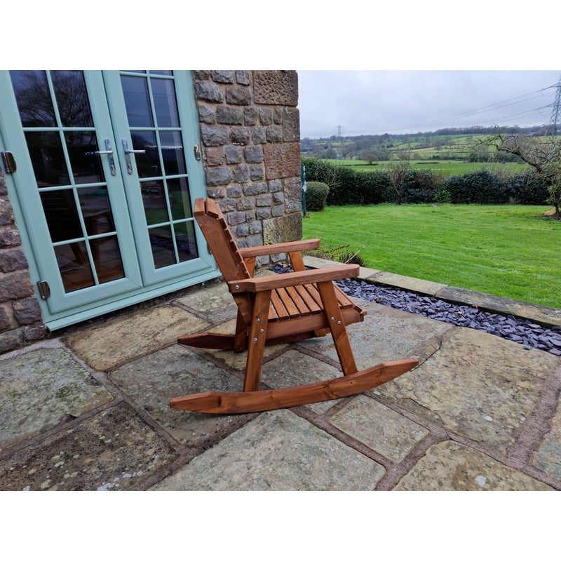 Swedish Redwood Garden Rocking Chair by Croft