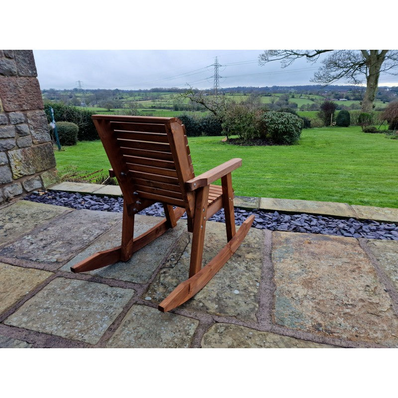 Swedish Redwood Garden Rocking Chair by Croft