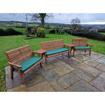 Swedish Redwood Angled Garden Tete a Tete by Croft - 7 Seats