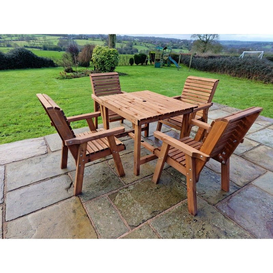 Swedish Redwood Garden Furniture Set by Croft - 4 Seats - Croft Home & Garden