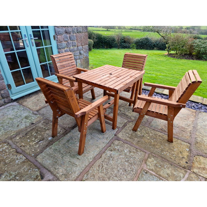 Swedish Redwood Garden Furniture Set by Croft - 4 Seats - Croft Home & Garden