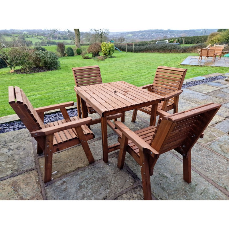 Swedish Redwood Garden Furniture Set by Croft - 4 Seats - Croft Home & Garden