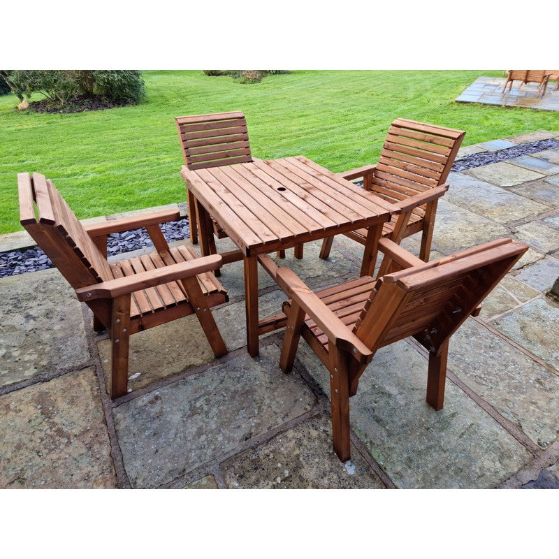 Swedish Redwood Garden Furniture Set by Croft - 4 Seats - Croft Home & Garden