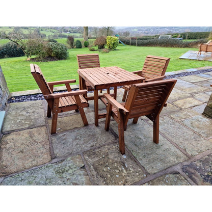 Swedish Redwood Garden Furniture Set by Croft - 4 Seats - Croft Home & Garden