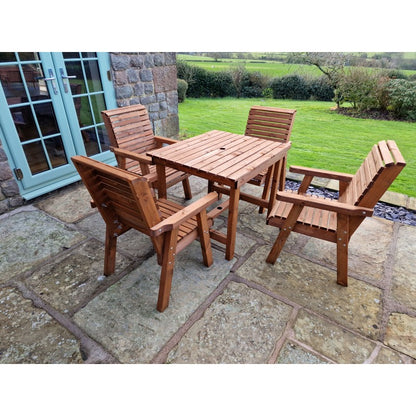 Swedish Redwood Garden Furniture Set by Croft - 4 Seats - Croft Home & Garden