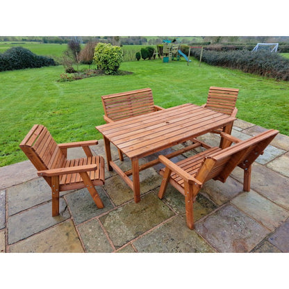 Swedish Redwood Garden Furniture Set by Croft - 4 Seats - Croft Home & Garden