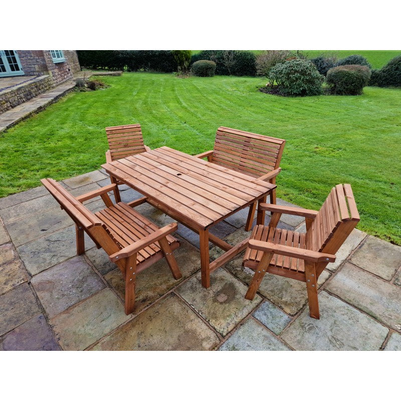 Swedish Redwood Garden Furniture Set by Croft - 4 Seats - Croft Home & Garden