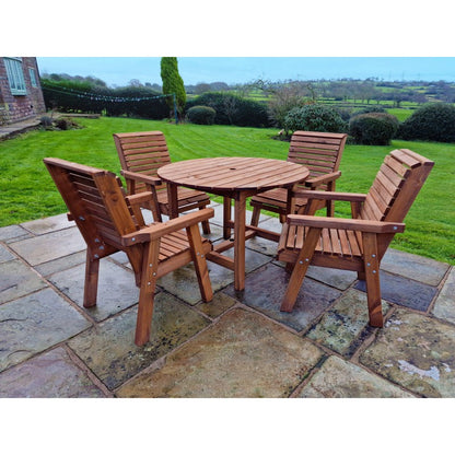 Swedish Redwood Garden Furniture Set by Croft - 4 Seats - Croft Home & Garden