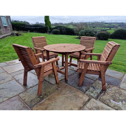 Swedish Redwood Garden Furniture Set by Croft - 4 Seats - Croft Home & Garden