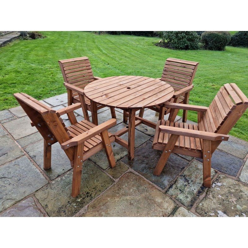 Swedish Redwood Garden Furniture Set by Croft - 4 Seats - Croft Home & Garden