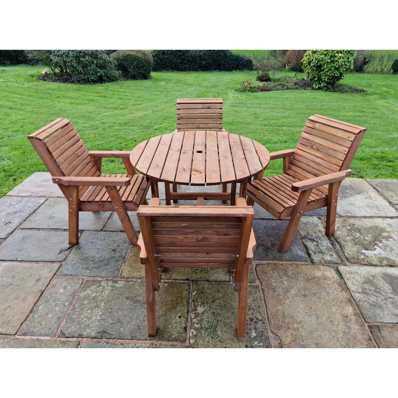 Swedish Redwood Garden Furniture Set by Croft - 4 Seats - Croft Home & Garden