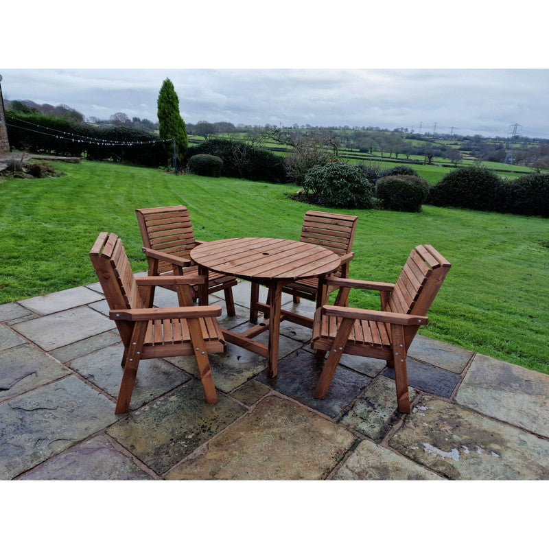 Swedish Redwood Garden Furniture Set by Croft - 4 Seats - Croft Home & Garden