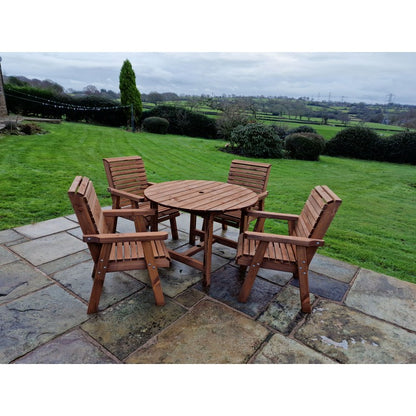 Swedish Redwood Garden Furniture Set by Croft - 4 Seats - Croft Home & Garden