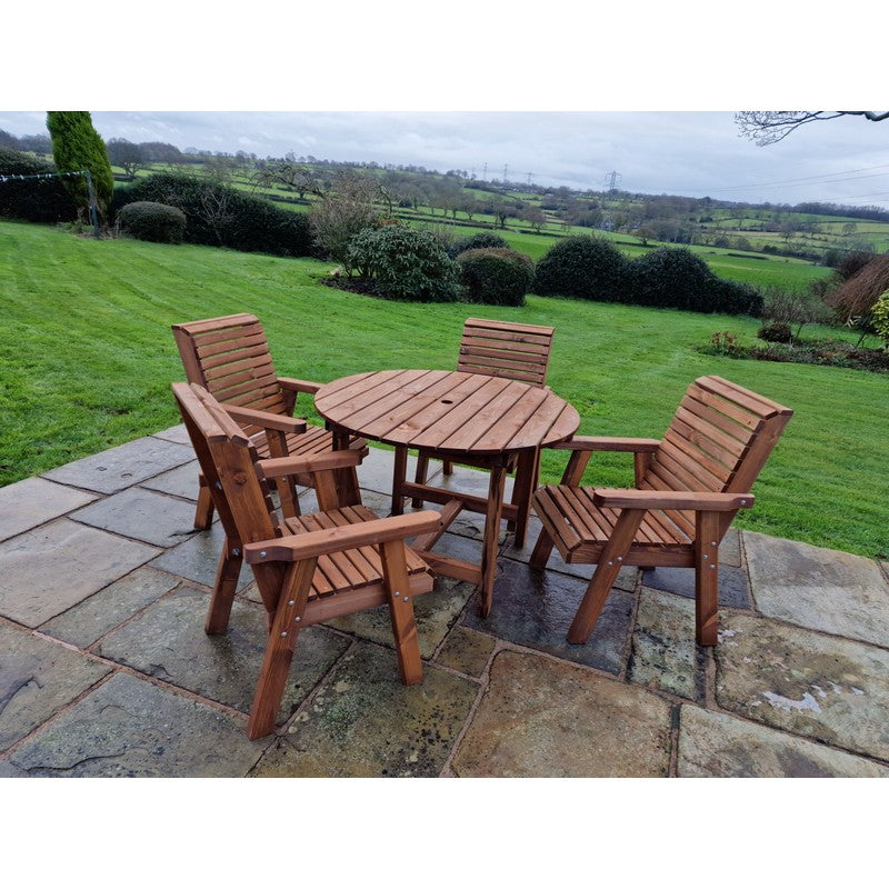 Swedish Redwood Garden Furniture Set by Croft - 4 Seats - Croft Home & Garden