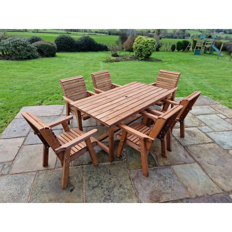 Swedish Redwood Garden Furniture Set by Croft - 6 Seats - Croft Home & Garden