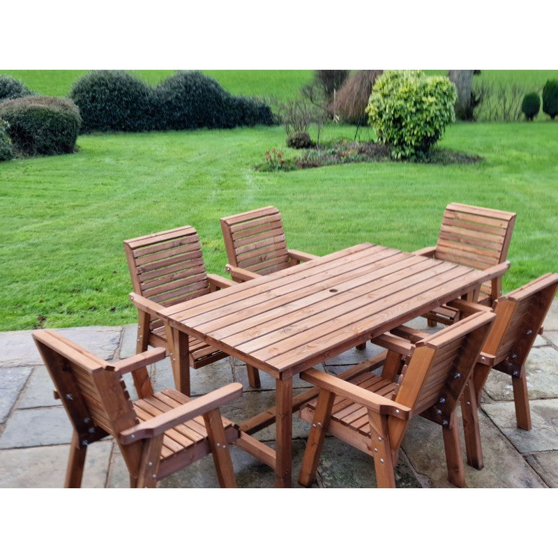 Swedish Redwood Garden Furniture Set by Croft - 6 Seats - Croft Home & Garden