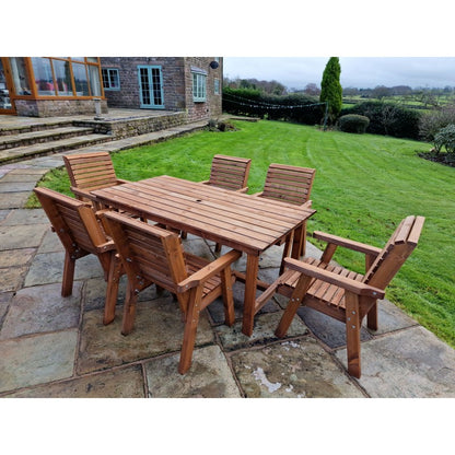 Swedish Redwood Garden Furniture Set by Croft - 6 Seats - Croft Home & Garden