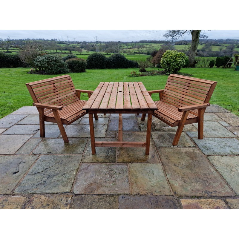 Swedish Redwood Garden Furniture Set by Croft - 4 Seats - Croft Home & Garden