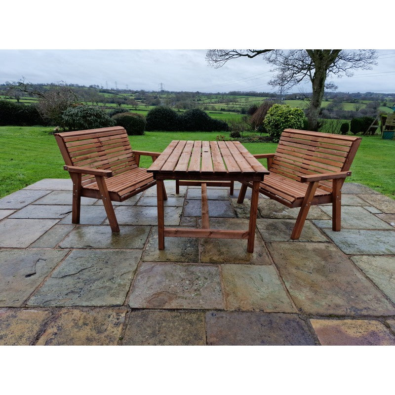 Swedish Redwood Garden Furniture Set by Croft - 4 Seats - Croft Home & Garden