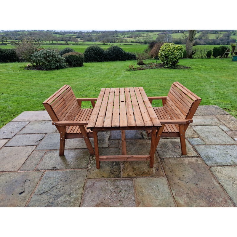 Swedish Redwood Garden Furniture Set by Croft - 4 Seats - Croft Home & Garden