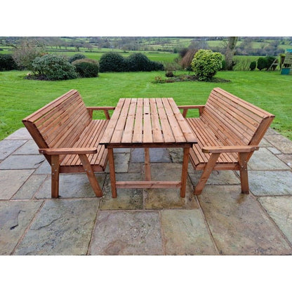 Swedish Redwood Garden Furniture Set by Croft - 6 Seats - Croft Home & Garden