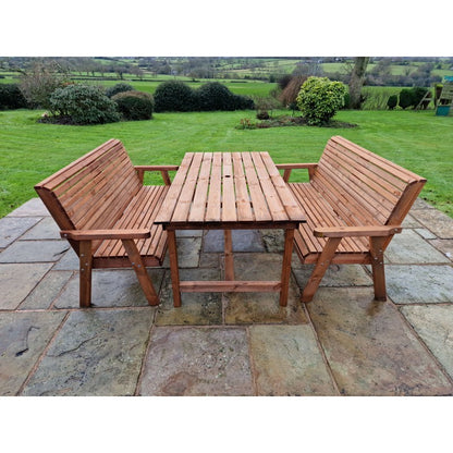 Swedish Redwood Garden Furniture Set by Croft - 6 Seats - Croft Home & Garden