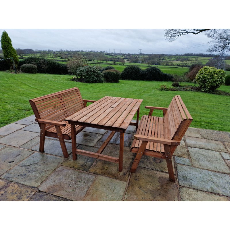 Swedish Redwood Garden Furniture Set by Croft - 6 Seats - Croft Home & Garden