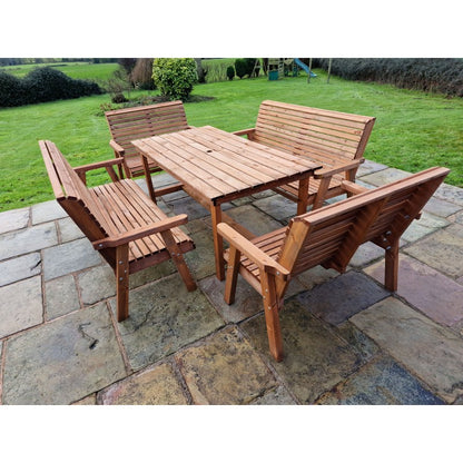 Swedish Redwood Garden Furniture Set by Croft - 10 Seats - Croft Home & Garden