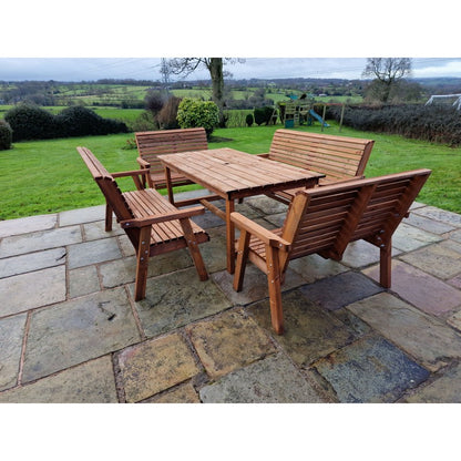 Swedish Redwood Garden Furniture Set by Croft - 10 Seats - Croft Home & Garden