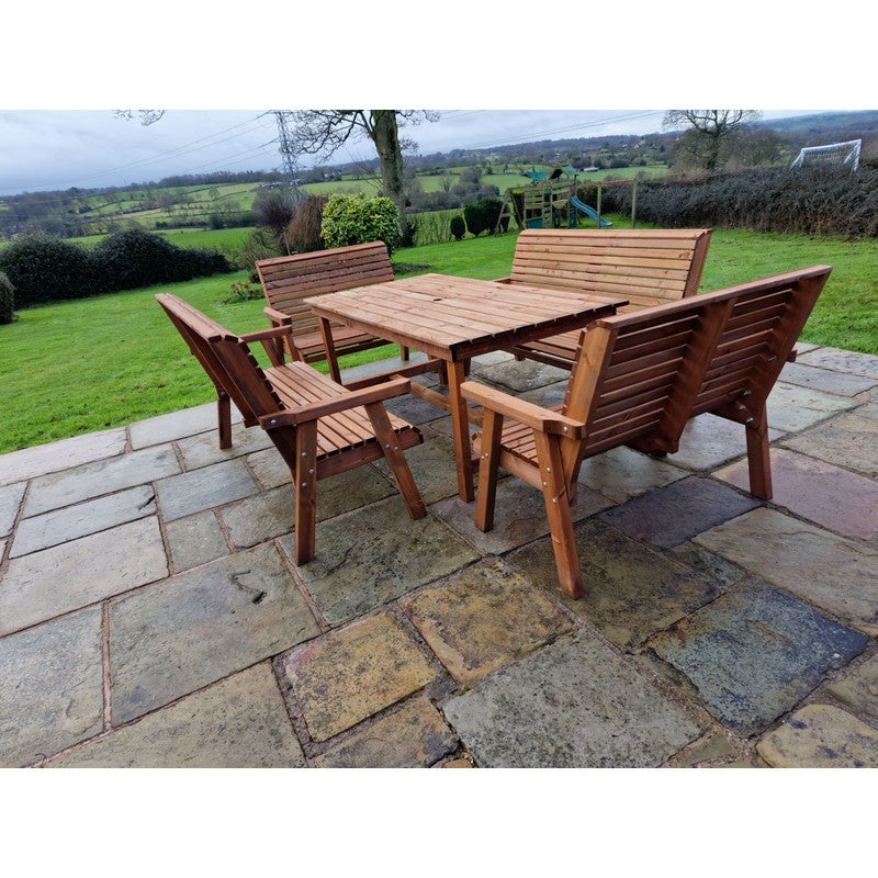 Swedish Redwood Garden Furniture Set by Croft - 10 Seats - Croft Home & Garden