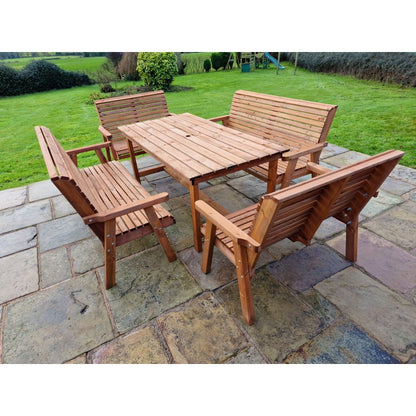 Swedish Redwood Garden Furniture Set by Croft - 10 Seats - Croft Home & Garden