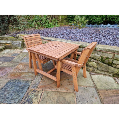 Swedish Redwood Garden Bistro Set by Croft - 2 Seats