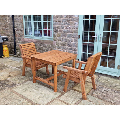 Swedish Redwood Garden Bistro Set by Croft - 2 Seats