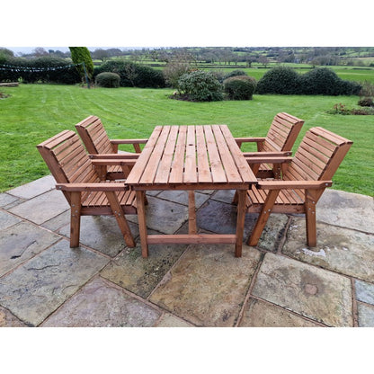 Swedish Redwood Garden Furniture Set by Croft - 4 Seats - Croft Home & Garden