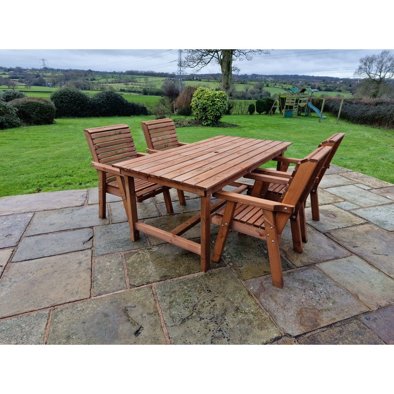 Swedish Redwood Garden Furniture Set by Croft - 4 Seats - Croft Home & Garden