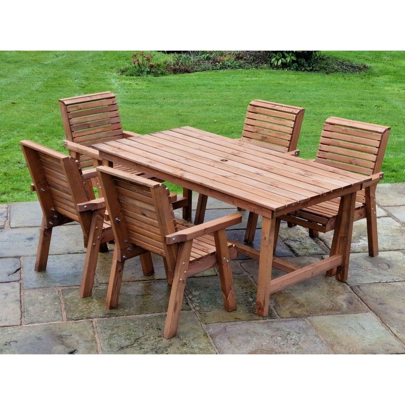 Swedish Redwood Garden Furniture Set by Croft - 5 Seats - Croft Home & Garden